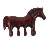 Healeved Peigne de Massage Gua Sha en Bois Marron, Doux et Portable, Forme Cheval Unique, pour Détente du Cuir Chevelu la Maison ou Souvenir de Fête 2026