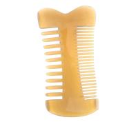 Healeved Peigne double face peigne en os peigne en corne denté peigne large Hommes peigne de massage du cuir chevelu mini peigne à dents larges peigne à barbe dame peigne cornes Olive Green