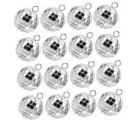 Healeved Pendentif Boule Disco Vintage 70s En Plastique Et Alliage De Zinc, Lot De 20 Breloques Suspendues Pour Porte-clés, Colleirs Et Boucles D'oreilles, Décoration Diy Festive Et Rétro