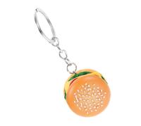 Healeved Pendentifs Hamburgers Bleu Pendaison Viande Charme De Hamburger Décoration Suspendue Clé Pendentif Hamburger Modèle De Restauration Rapide Rose Pour Ampli Étiqueter Porte-clés Pvc