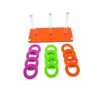 Healeved Perroquet en Plastique Créatif, Anneaux Colorés pour Exercice et Développement des Compétences, Adapté aux Perruches Ondulées et Petits Oiseaux Plusieurs Styles