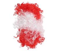 Healeved Perruque Aux Couleurs Du Drapeau Pour Costume De Clown Accessoire De Fête Sportive Perruque De Supporter Pour Match De Football Déguisement De Carnaval Et Cosplay