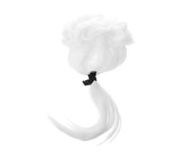 Healeved Perruque Blanche Pour Juge Avocat Cheveux Bouclés Perruque De Cosplay Pour Fête Halloween Costume