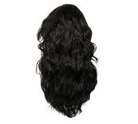 Healeved Perruque Punk Rock Des Années 80 Pour Homme, Synthétique Bouclée Longue, Confortable Et Ventilée, Pour Cosplay Et Fêtes, Taille Unique, Couleur Noire Naturelle