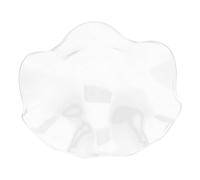 Healeved Petit Plat Ondulé en Verre Transparent 115 Mm pour Brûleur D’huiles Essentielles, Coupelle Stable pour Fonte de Cire Parfumée, Accessoire D’aromathérapie et Chauffe-Parfum Maison