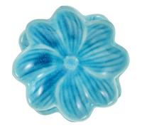 Healeved Petite Assiette Céramique Pour Huiles Essentielles Bol Aromathérapie Porcelaine Plat Décoratif Pour Diffuseur Et Design Élégant Pour Spa Et Massage Thaï Couleur Bleue Fleurie