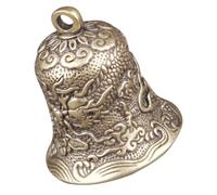 Healeved Petite Clochette en Laiton à Relief Dragon Mini Pendentif Décoratif Vintage pour Porte-Clés Bijoux et Artisanat Cloche Artisanale Légère et Résistante Accessoire Créatif