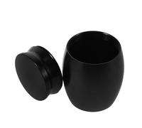 Healeved Petite Urne Funéraire Résistante aux Chocs Noir en Alliage D'aluminium Mini Urne Style Minimaliste pour et d'animaux pour Célébration de Vie