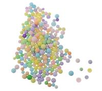 Healeved Petites Boules de Mousse 4-6 mm pour Coussin et Pouf, 100g, matériau écume, adaptées aux projets artistiques et décorations de Mariage Couleur Aléatoire