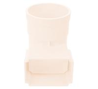 Healeved Pièces De Gouttière Adaptateur De Gouttière Rectangulaire Raccord De Gouttière De Pour Tuyau De Carré Connexion Fiable 13.00 X 8.00 X 8.00 CM Blanc Plastique