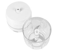 Healeved Pilon Électrique Blanc 250 Ml Presse-Ail Électrique Puissant Cuisine Mini Hachoir à Ail et Gingembre Multifonction Appareil Pratique pour Légumes Viande et Épices Usage