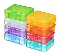 Healeved Pilulier Voyage 8 Pièces Petit Conteneur à Pilules Organisateur de Vitamines Compact 7 Couleurs Différentes pour Semaine Étui Portable Boîte à Remède