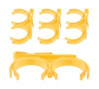 Healeved Pince à Balles de Golf à Fixer Pliable et Rotative 4 Pièces Porte-balles de Golf Plastique Jaune pour 2 Balles Paquet pour Homme
