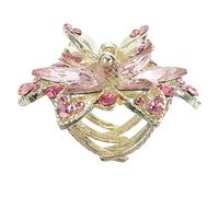 Healeved Pince à Cheveux En Strass Décorative Rose, Lot De 1, Taille Moyenne, Pince Griffes Résistante, Pour Filles Et Femmes, Coiffures Demi-attachées Et Queue De Cheval, Accessoire Cheveux Éclatant