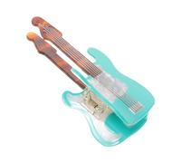 Healeved Pince à Cheveux Musicale en Acétate Léger Forme Guitare, Barrette Fine Mint Blue, Accessoire Cheveux Original pour Femmes et Filles, Tenue Confortable pour Festivals et Usage
