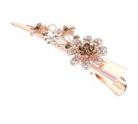 Healeved Pince à Cheveux Vintage en Métal Or, Grosse Pince Décorative Élégante pour Chignon, Adaptée la Plupart des Styles et Longueurs de Cheveux, pour Fêtes et Anniversaires