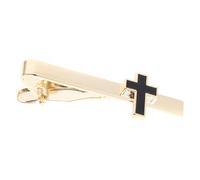 Healeved Pince à Cravate Croix Chrétienne en Cuivre Noir Élégant pour Occasions Spéciales et Église, Maintien Fort et Style Minimaliste pour Marié et Garçons D'honneur