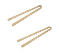 Healeved Pince à Crottes d'animaux Nettoyage Multi-Usage 2pcs en Bambou Ramasseur de Déjections Chien et Chat, Manche Long Confortable pour Maison et Extérieur
