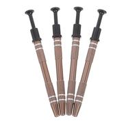 Healeved Pince de Précision à 4 Broches pour Circuits Intégrés Extracteur Antistatique pour Composants Électroniques Mini Pince de Préhension Café 4 Pièces Outil Polyvalent pour