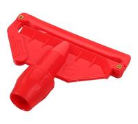 Healeved Pince pour Balai à Franges en Plastique Rouge Clip Détachable Fiable pour Fixation Balai Serpillière Accessoire Remplacement Pratique