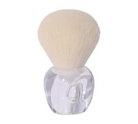 Healeved Pinceau à Blush Estompeur Duveteux Poils Synthétiques Blancs, Manche Transparent, Petit Format, Accessoire Maquillage pour Poudre, Fond de Teint et Blush, pour Femmes et Filles, 1