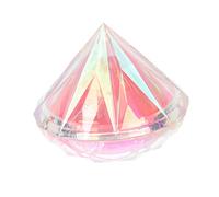 Healeved Pinceau De Maquillage Forme De Diamant Magnétique Pour Fond De Teint Outil Cosmétique Portable Avec Couvercle Transparent Pour Et Femmes