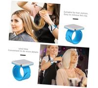 Healeved Pinces Coiffeur Silicone Élastique Organisateur Épingles Cheveux Accessoire Couture à Fort Magnétisme Confortable et Pratique pour Usage Quotidien Bleu