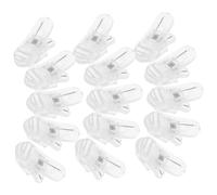 Healeved Pinces Pour Microphones Cravate Lot De 50 Clips De Câble Pour Micro-Cravate En Plastique Design Collier Application Universelle Pour Microphones