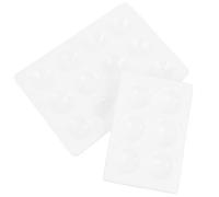 Healeved Plaque de Réaction Chimique en Céramique 4 Pièces 6 Trous et 12 Trous, Plaque Expérimentale en Porcelaine Blanche et Noire, Plateau D'expérimentation pour Laboratoire de Chimie,