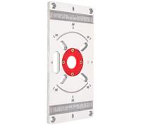 Healeved Plaque D'insertion pour Défonceuse en Métal et Plastique, | Échelle Double Centimètre et Pouce, Trou Central Bague, Fixation Stable pour Atelier et Bricolage