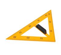 Healeved Plaque Triangulaire avec Poignée Détachable Pédagogique Magnétique | Plastique Jaune, pour t Démonstrations, Outils Pédagogiques de Géométrie, Transport Facile