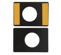 Healeved Plaques de Renfort de Porte en Acier Inoxydable Noir 2pcs, sans Rouille, Couvre-plaques pour Réparation Serrure et Remplisseur de Gâche