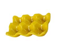 Healeved Plateau à Œufs Céramique Distributeur Œufs Pour Réfrigéré Organisateur De Plateaux