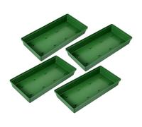 Healeved Plateau Floral en Mousse Plastique Vert 4 Pièces pour Fixation de Fleurs Réutilisable, Facile à Utiliser, pour Décorations de Fêtes et Grands Événements