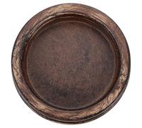 Healeved Plateau Porte-Bougie Vintage en Métal Effet Rouille, Petit Format Rond, Pied de Chandelier Décoratif pour Bougie, Porte-Objets Vintage Décoration Maison, Bureau, Bar ou Restaurant