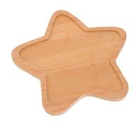 Healeved Plateau Sous-verre Vierge en Bambou Forme Étoile, Couleur Khaki, Base Stable et Entretien Facile, pour Création Mosaïque, Bricolage et Décoration Intérieure