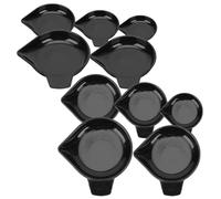 Healeved Plateaux de Pesée Empilables pour Balance Numérique Bijoutier Bac à Poudre en Plastique Léger à Bec Étroit Lot de 10 Pièces Usage Précis pour Pesée Bijoux et Petites Poudres