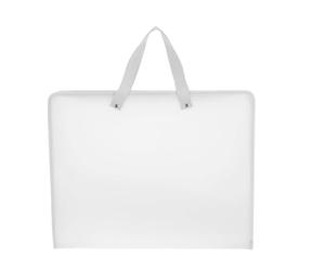 Healeved Pochette pour Documents D'examen 8k en Polypropylène Blanc, Paquet de Rangement Portable pour Portfolio Artistique, Grosse Capacité pour Fichiers et Fournitures Scolaires,