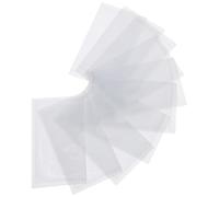Healeved Pochettes Adhésives Transparentes pour Fiches 10 Pièces 10X6 CM en PVC 40 Microns Porte-Étiquettes Réutilisables pour Bibliothèque Fournitures d'Entrepôt et Organisation de