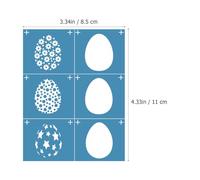 Healeved Pochoir Auto-Adhésif Lavable pour Sérigraphie sur Maille Pochoir de Transfert Réutilisable en Tissu pour Loisirs Créatifs et Motifs Personnalisés