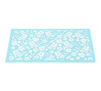 Healeved Pochoir de Sérigraphie Réutilisable en Polyester pour Pâte Polymère Motif Orchidée Sy008 Format Feuille Unique Pochoirs de Transfert sur Maille pour Loisirs Créatifs et