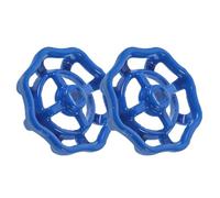 Healeved Poignée de Vanne en Métal Moulé 7x7 Cm, Volant de Vanne à Guillotine Compact et Robuste, Lot de 2 Poignées de Remplacement pour Robinet D’arrêt et Tuyauterie Industrielle