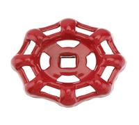 Healeved Poignée Rouge en Fer pour Vanne D'eau de Jardin, Roue Décorative Résistante Faible Résistance Fluide, Accessoire pour Tuyau Robinet