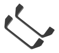 Healeved Poignées de Boîte à Outils Lot de 2 Pièces, Construction Robuste et Design Élégant en Alliage D'aluminium Noir pour Commode Industrielle ou Armoire Électrique