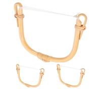 Healeved Poignées de Remplacement 11-13 Cm Lot de 3 en Rotin Anses Amovibles Isolantes Accessoires de Réparation pour Théière en Céramique pour Bouilloires à Thé Traditionnelles