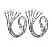 Healeved Polyester Lanière Porte-badge Élastique et Fine 12 Pièces, avec Clip Métallique Détachable, pour École ou Conférence, Améliore la Visibilité Professionnelle