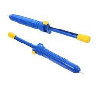 Healeved Pompe à Dessouder Manuelle Grosse Taille 2 Pièces Outil d'Extraction de Soudure Puissant en Plastique Solide Bleu Accessoire pour Fer à Souder pour Soudage et Nettoyage Précis