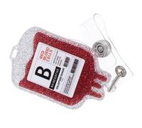 Healeved Porte-Badge Rétractable Rouge de Poche de Crocodile Robuste Porte-Carte d'Identité Portable Boucle pour Infirmières et Professionnels de Santé