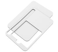 Healeved Porte-Blocs-Notes Adhésifs en MDF Plateau Sublimable Personnalisé Support Autocollants Mémo Accessoire de Bureau Pratique pour Organisation et Fournitures de Sublimation