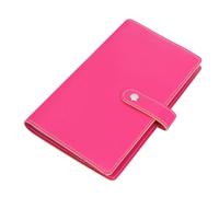Healeved Porte-cartes D'affaires Grand Capacité 120 Emplacements, Organisateur D'entreprise Rose Fuchsia, Carnet Multifonction pour Cartes de Visite, Cartes D'identité et Crédit, Usage
